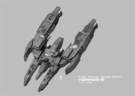 Hermes By Rickyryan Concept Ships Sci Fi Anime Concept Art