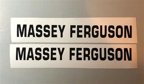 Massey Ferguson Decal Set Tractor Decal Vinyl Sticker Pair Etsy