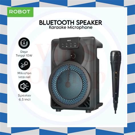 Robot RB350 Speaker Karaoke Bluetooth 5 3 With Microphone Mic Lazada