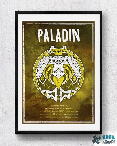 World Of Warcraft Paladin Class Symbol Printposter World Of Warcraft World Of Warcraft