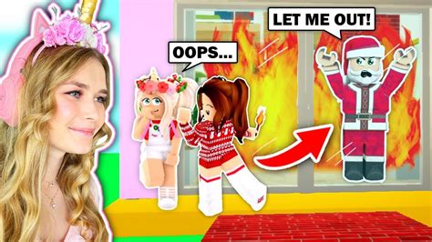 We Trapped Santa And Set Him On Fire In Brookhaven Roblox Youtube