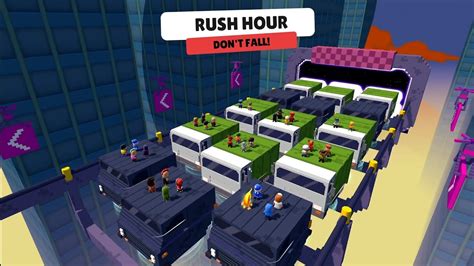 New Map Rush Hour Gameplay Stumble Guys New Map Youtube