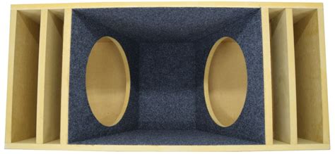 Dual Vented Slot Ported Bandpass Sub Box Subwoofer Enclosure Ground