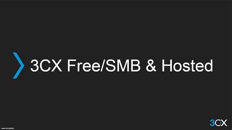 3CX Basic 1 Free SMB Hosted YouTube