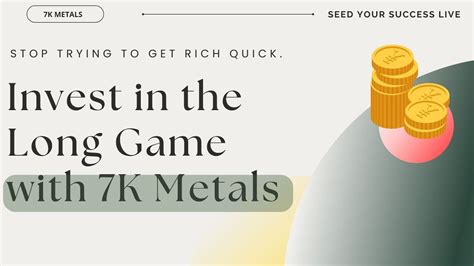 How To Prepare For Long Term Wealth With 7k Metals Youtube