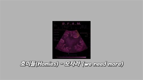 호미들homies 모자라 We Need More 가사 Lyrics Youtube