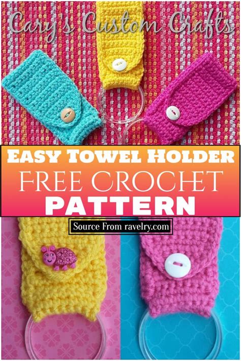 18 Free Crochet Towel Holder Patterns Diyscraftsy