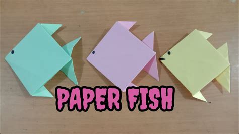 How To Make Paper Fish Create Paper Fish Origami Fish Cara Buat