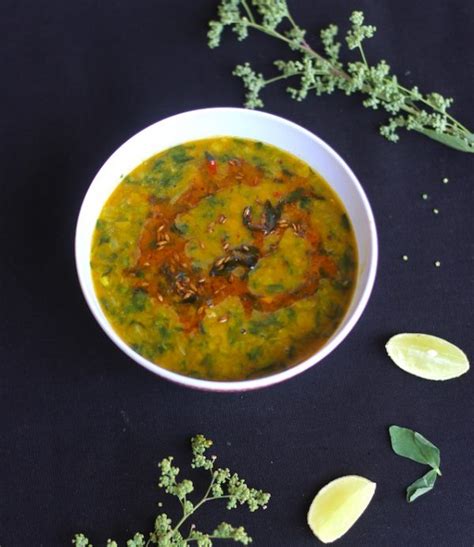 Methi Dal Indian Style Yellow Lentils With Fenugreek Leaves