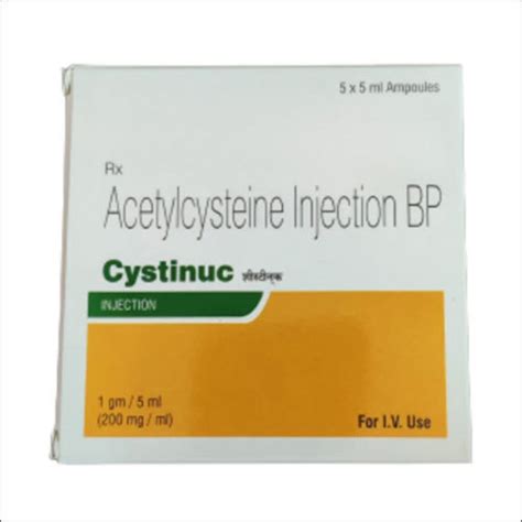 Acetylcysteine Injection Bp 200 Mg At Best Price In Ahmedabad