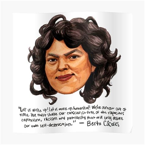 "Berta Cáceres" Poster by sophiazarders | Redbubble