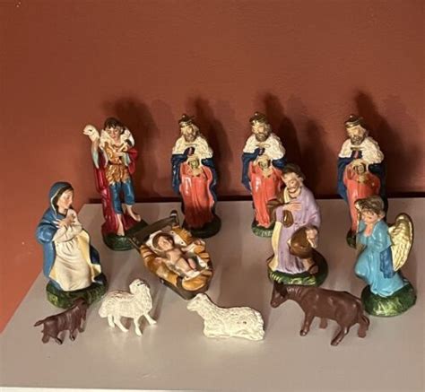 Vintage Fontanini Depose Italy Nativity Set Scene Pieces Ebay