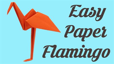 Origami For Kids Flamingo Thanks Giving Day Simple Easy Basic