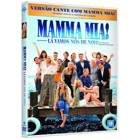 Dvd Mamma Mia L Vamos N S De Novo Novo No Shoptime