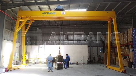 Installation Of 5 Ton Hoist Double Girder Gantry Crane China Heavy