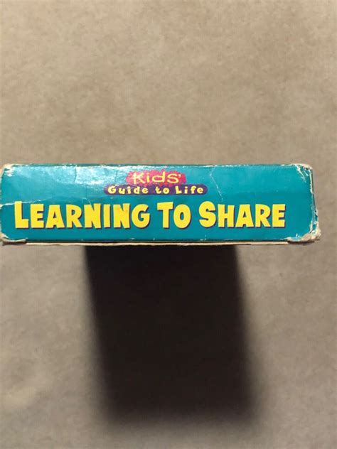 Sesame Street Kids Guide To Life Learning To Share Vhs 1996