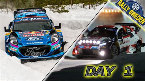 Wrc Rally Sweden 2023 Day 1 And Ss1 Youtube