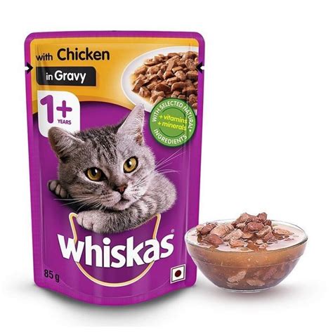 Buy Whiskas Adult Cat Food Chicken In Gravy 85Gm Online MyPetz