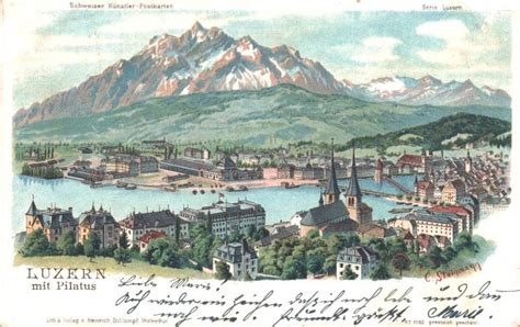 Luzern Litho Steinmann H Schlumpf Gel Stabstempel Kaufen