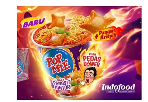 Pop Mie Kuah Pedas Dower Rasa Pangsit Jontor G Instant Noodles