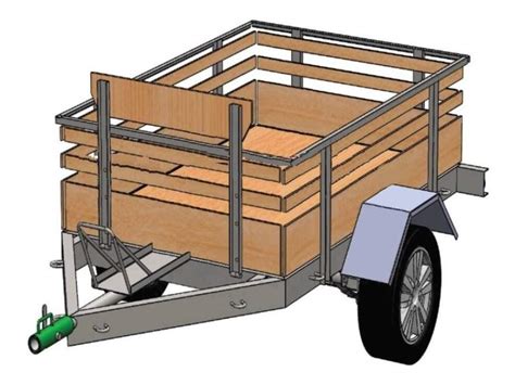 Projeto De Uma Carretinha Reboque Completo Carga