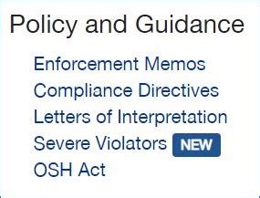 DOL Adopts An Expanded OSHA Severe Violator Enforcement Program