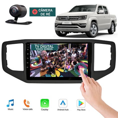 Kit Central Multimídia Volkswagen Amarok Tela de 9 Polegadas HD