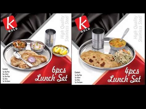 Kgold Pieces Stainless Steel Lunchkit Sets For Hotel Restaurant At