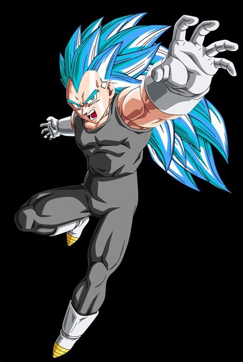 Vegeta Súper Saiyan Blue 3 Dragon Ball Artwork Dragon Ball Super