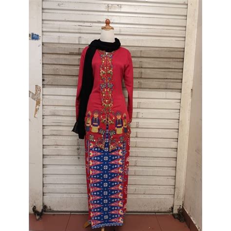 Jual Autophile Id Setelan Kebaya Encim Bordir Betawi Motif Ondel Size M