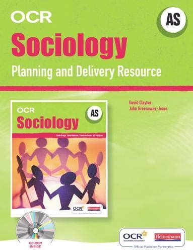 Ocr A Level Sociology Planning And Delivery Resource File And Cd Rom