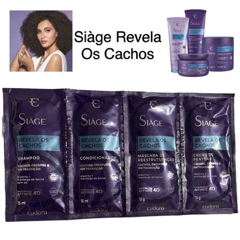 Amostra Sach Si Ge Revela Os Cachos Shampoo Condicionador M Scara