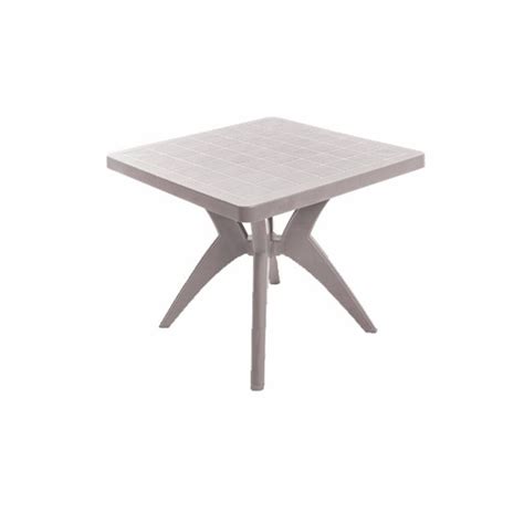 Mesa Quadrada X Cm Em Polipropileno Nature Nude Forte Pl Stico Armaz M Coral