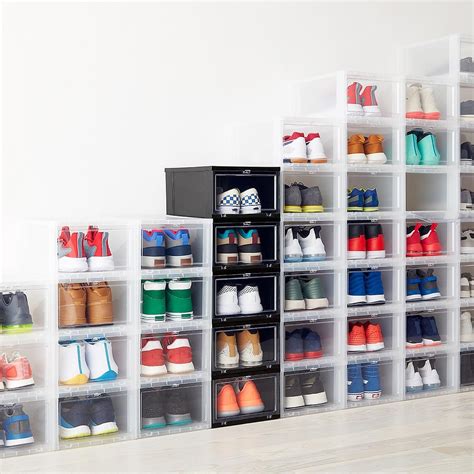 Impressive Shoe Box Storage Chunky Pine Shelves