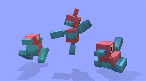 Porygon Line Cobblemon 3D Model By HeavenlyPiers D6c2522 Sketchfab