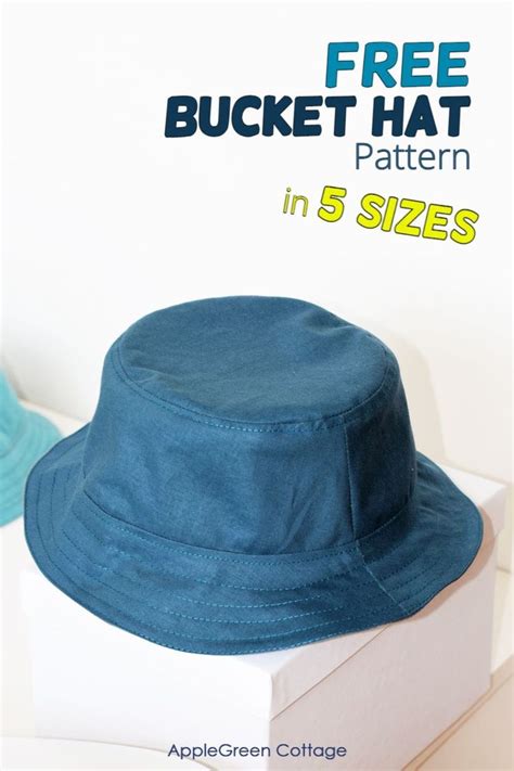 FREE Bucket Hat Pattern by AppleGreen Cottage - in 5 Sizes! | Bucket ...