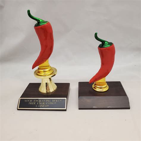 Chili Cook off Trophy Set 1st and 2nd Place Award Cooking - Etsy