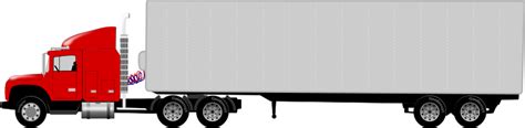 Semi Trailer Truck Free Svg