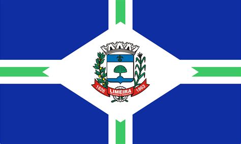 Bandeira Limeira Saopaulo Brasil Svg