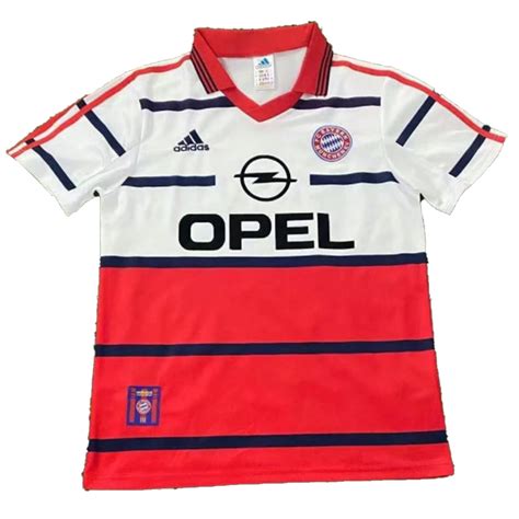 Camiseta Retro 1998 00 Bayern Munich Segunda Equipación Visitante