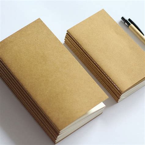 Bloc Notes En Papier Kraft Standard De Poche Carnet De Notes Vierge