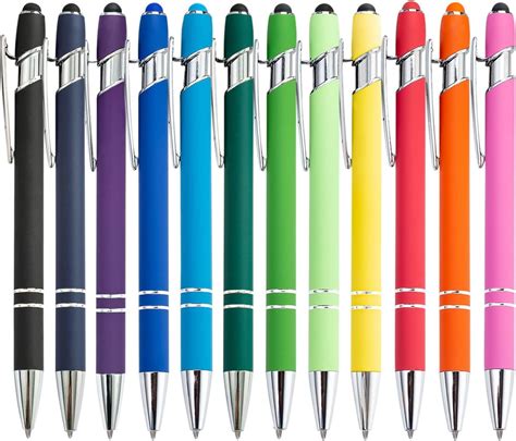 Mumrap 12 Pcs Ballpoint Pens Retractable Multipack 2 In 1 Pens Set With