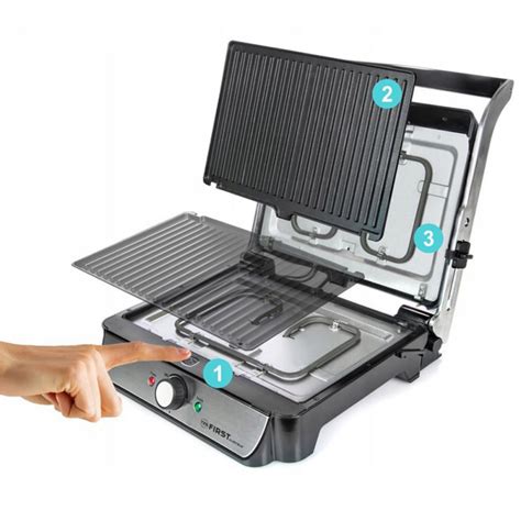 Grill Sandwich Maker First Austria FA 5344 2 2000W 34x22 Cm