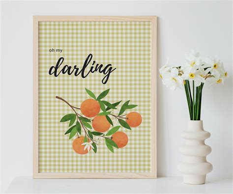 Oh My Darling, Clementine Decor, Wall Art Print, Sing a Long, Humorous Wall Art, Kitchen Dining ...