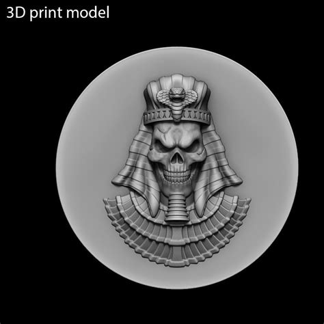 Skull Belt Buckle Egyptian Vol1 And Relief 3d Model 3d Printable Cgtrader