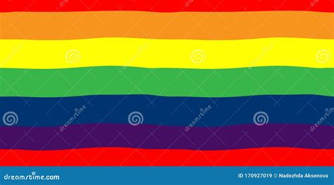 Lgbt Seamless Pattern Rainbow Flag Lesbian Gay Bisexual And Transgender Vector