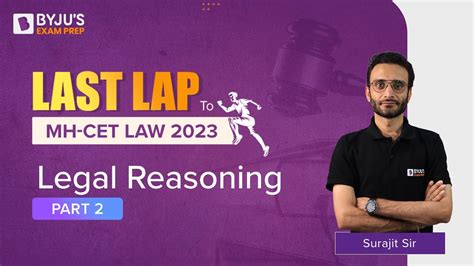 Legal Reasoning For Mh Cet Law Exam Mh Cet Law Legal Reasoning Last