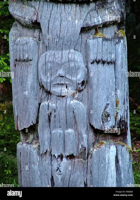 Historic Totem Poles SGang Gwaay Island Haida Gwaii Queen Charlotte