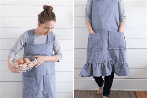 Diy Linen Pinafore Apron For Women Free Pattern Farmhouse On Boone