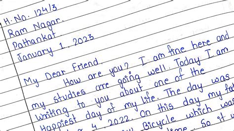 Write A Letter To Your Friend Telling Him Her About Your Happiest Day